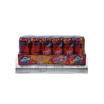 Canette Booster Whisky Cola 50cl avec design noir et doré, logo BOOSTER visible