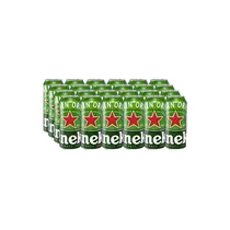 Gros plan sur une canette Heineken 50cl avec condensation fraîche