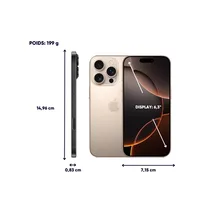 Présentation des dimensions de l'iPhone 16 Pro