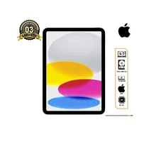 Apple iPad 10e Génération 10,9 pouces argent posé sur un bureau moderne