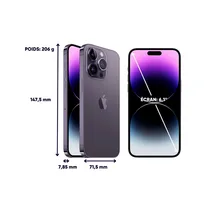 Présentation des dimensions de l'iPhone 14 Pro