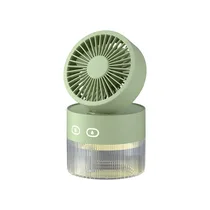 Ventilateur USB rechargeable 1500 mAh posé sur une table