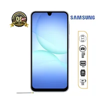 Samsung Galaxy A17 5G noir vu de face avec écran Super AMOLED allumé