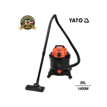 Aspirateur YATO 20L 1400W cuve industriel, couleur noir et orange avec une garantie de 3 mois