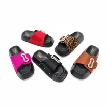 BABOUCHE ZAZA à motif - Couleurs : beige, noir, marron - Pointures 36/40