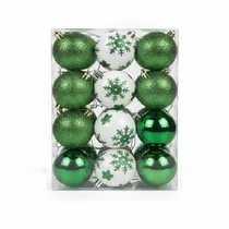 Boules de Noël | Thème Hivernal Bleu Glacé et Argent Scintillant