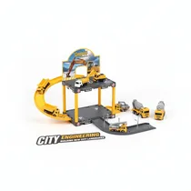 Ensemble de Jeu City Engineering 2-en-1: Parking & Chantier