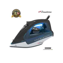 Fer à repasser vapeur Binatone 2200W SI-2225 noir et bleu, avec semelle céramique et garantie 3 mois