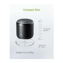 Présentation des dimensions de l'enceinte bluetooth portable EWA A106Max