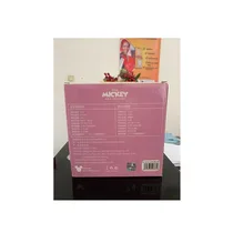 Vue de l'arrière du carton d'emballage du Kit karaoké enfant portable Disney Minnie