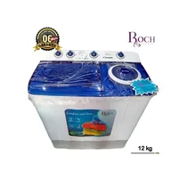 Machine à laver semi-automatique Roch 12kg RMW-12TT blanche double bac, avec garantie 6 mois