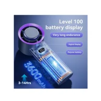 Présentation de grande capacité de stockage d'énergie de 3600mAh du Mini ventilateur portable M57