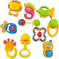 Coffret de Hochets et Jouets d'Éveil 7-en-1 "My Baby Rattles"