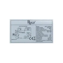 Vue de la fiche descriptive du réfrigérateur combiné Roch RFR-145DB-W 108L