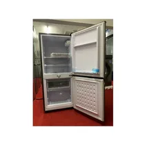 Vue réelle de l'intérieur du réfrigérateur combiné Roch RFR-145DB-W 108L