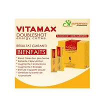Vue des effets du Vitamax Doubleshot pour homme Energy Coffee