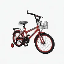 Vélo Enfant Classique Rouge 16" - 5 à 10 ans couleur : noir/rouge