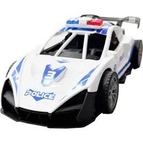 Voiture de Police RC Sportive 20cm - Télécommandée Rechargeable USB