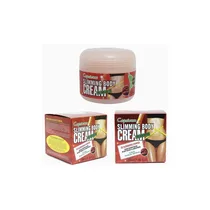 Application de la crème réductrice sur le ventre