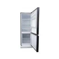 Intérieur du réfrigérateur TCL F200BF avec compartiments bien organisés et congélateur séparé.