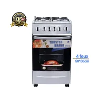 Cuisinière Oscar 50×50 vue de face avec 4 brûleurs