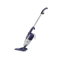 Aspirateur balai RAF 2-en-1 bleu marine avec ses accessoires et sa boîte d'emballage d'origine.