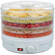 Déshydrateur alimentaire à usage domestique - 5 plateaux avec minuterie réglable de 35 à 70 °C 350W