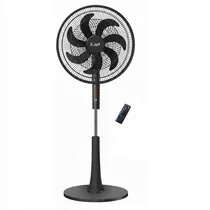 Grand ventilateur sur pied E-Jeff 18 pouces (45cm) avec 5 pales et télécommande.