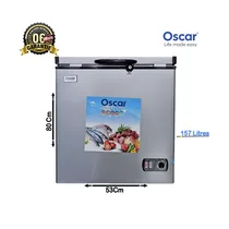 Congélateur Oscar 157L A+ vue extérieure