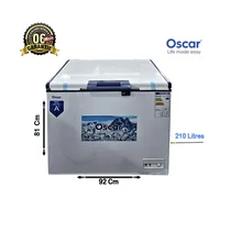Congélateur coffre horizontal OSCAR 210 litres No Frost vue extérieure
