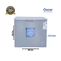Congélateur Oscar 240L A+ vue extérieure avec couvercle fermé