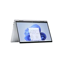 Design premium du HP Envy x360 14-es1013dx ouvert à 360 degrés
