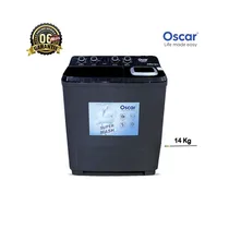 Machine à laver semi-automatique OSCAR 14Kg double cuve vue de face