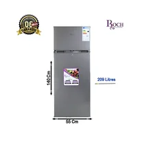 Réfrigérateur double battant Roch 209 litres gris vue extérieure