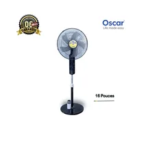 Ventilateur Oscar 16 pouces avec télécommande vue de face