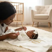 Ensemble combinaison nouveau-né Dior