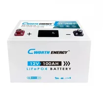 Batterie Lithium 12V 100Ah CWORTH ENERGY pour système solaire.