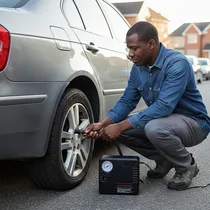 Gonfleur Pneu Voiture Portatif 12V