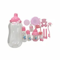Biberon Pretty Baby ergonomique avec graduation précise et motif ourson pour nourrisson.
