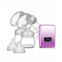 Écran de contrôle LED et boutons de réglage du tire-lait.