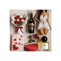 Coffret romantique Pack Désir luxe avec Baileys et fleurs