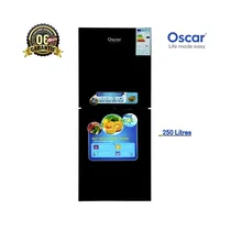 Réfrigérateur combiné OSCAR OSC-250CMB 250L vue de face