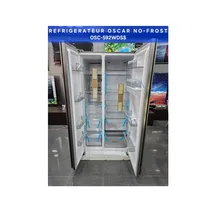 Image réelle de l'intérieur du réfrigérateur Oscar OSC-592WDSS de 592 Litres