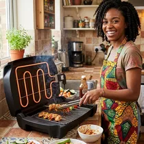 Utilisation grilleuse électrique cuisine maison Cameroun