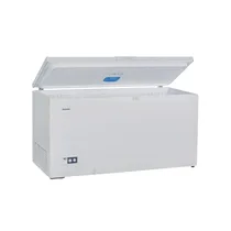 Grand congélateur coffre OCEAN 490 litres ouvert avec espace de stockage