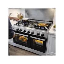 cuisinière INNOVA 5 brûleurs surface cuisson inox
