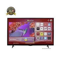 Télévision 43 pouces LED vue de face écran allumé