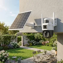 Caméra Solaire 4G/WiFi Double Objectif 4K