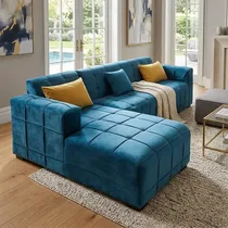 canapé angle Cameroun bleu