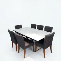 Ensemble salle à manger moderne 6 places design élégant Cameroun